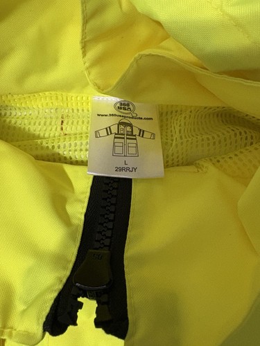 360 USA Reflective High Visibility Safety Jacket Size Large - Picture 4 of 4