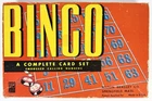 Vintage Milton Bradley MB Bingo Game Set # 4114 Wooden Call Pieces w/ Cards