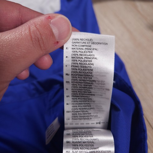 Adidas Jacket Windbreaker Women Small Blue Boston Marathon 2025 Hooded Full Zip - Picture 7 of 13