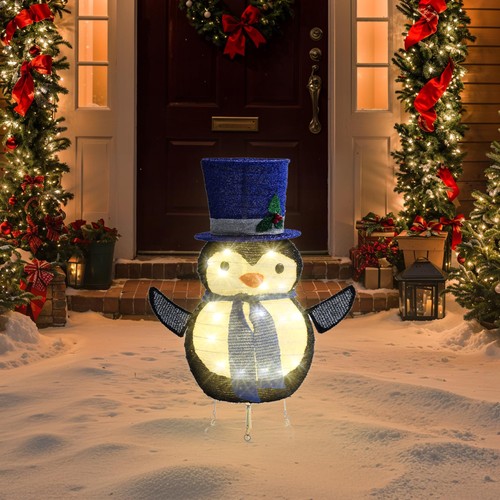 Penguin Outdoor Christmas Decorations, 30 Lights Pop-up Lighted Warm White Li... - Picture 2 of 7