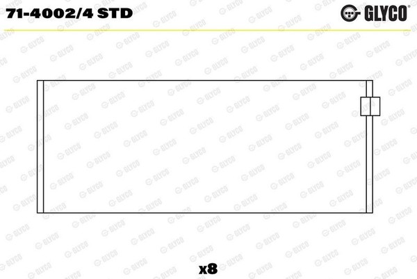 Glyco Pleuellager 71-4002/4 STD FüR MERCEDES-BENZ-image