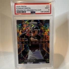 2025 Panini Prizm #21 Konnor Griffin Prizmatic Orange Prizms #/399 PSA 9
