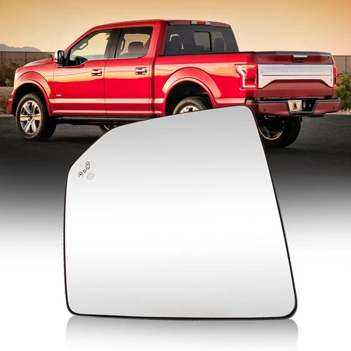 For 2015-2020 Ford F-150 Heated Mirror Glass W/ Blind Spot Left Driver Side