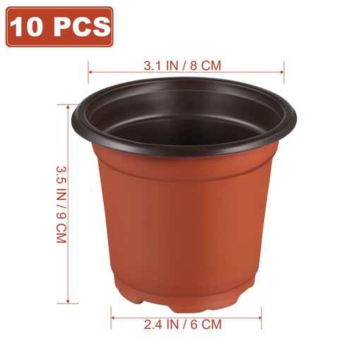 10 Pcs Seedling Pot Nursery Transplanting Planter Container Succulent Pots - Picture 4 of 12