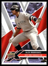 Alex Rodriguez 2008 Upper Deck X #68 New York Yankees FREE SHIPPING AutographDen