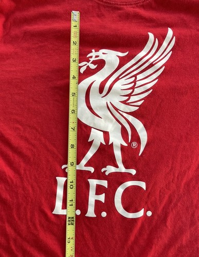 Maglia Liverpool LFC Ufficiale Rosso Bianco Logo Calcio Football Club Uomo Tg XL - Foto 8 di 18