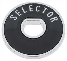 1955-56 Chevy Bel Air 150 210 Nomad; Radio Selector Bezel with Backing Plate;