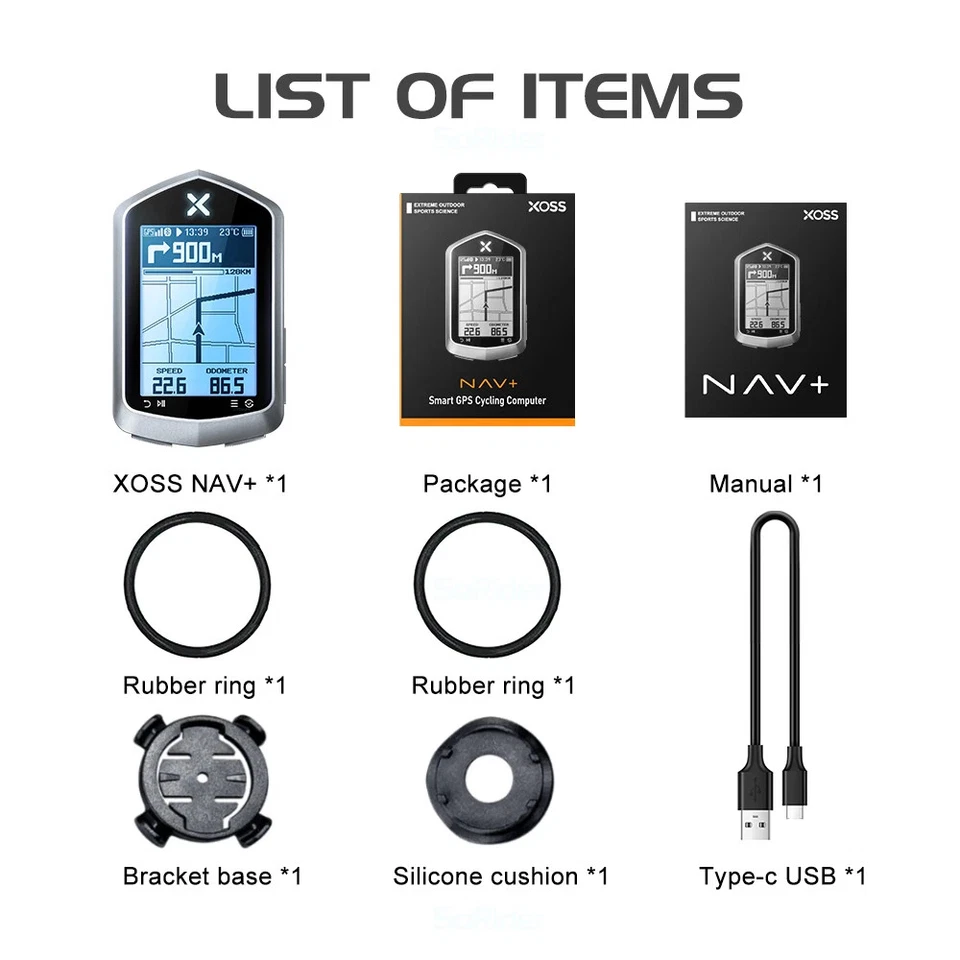 XOSS NAV+ GPS Bicicleta Computadora Inalámbrica Ciclismo Velocímetro Odómetro MTB Carretera Foto 2 de 4