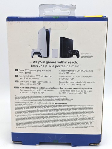 Seagate Game Drive 2TB for PlayStation 5 & 4 - External HDD For Game Storage - Afbeelding 2 van 8