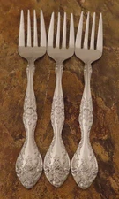 Stanley Roberts Charles IV Set of 3 Salad Forks Stainless Flatware Lot C