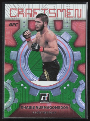 #ad 2022 Panini Donruss UFC Khabib Nurmagomedov Craftsmen Green Flood #13 $1.29