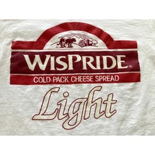 Wispride T-shirt Medium Cold Pack Cheese Spread Light White Midwest