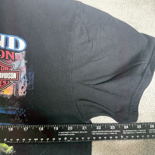 Harley Davidson T-Shirt Herren Large Richmond VA Graphic Tee Schwarz Motorräder - Bild 8 von 9