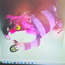 Disney Alice in Wonderland Cheshire Cat Plush Stuffed Animal Small 2010
