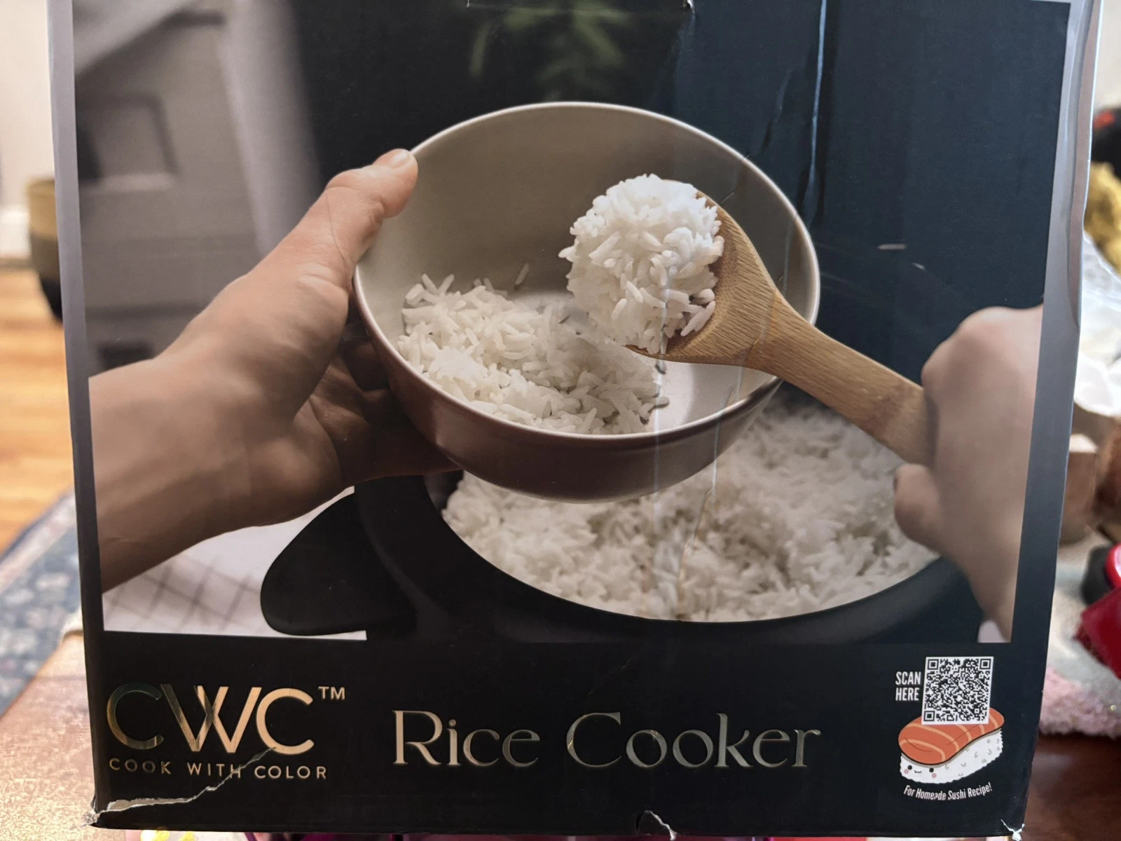 6 Cup Rice Cooker 300W - Effortless Cooking and Perfectly, Cooks 3 Cups of Ra...