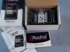 RADIAL USB PRO Stereo High Performance 24bit/96kHz digital audio USB Direct Box