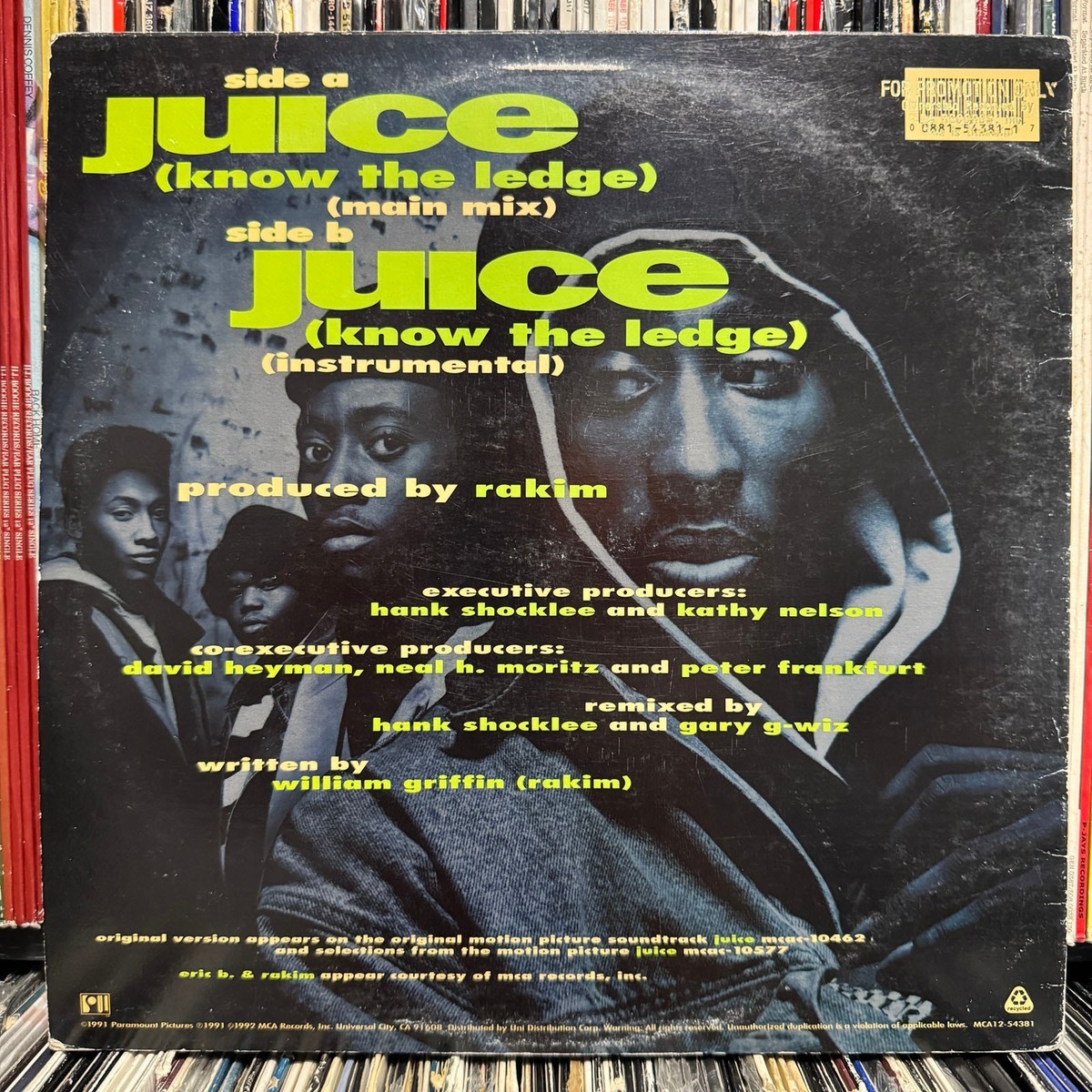 【PROMO CDs】Eric B. & Rakim / Juice Eric B. & Rakim – Juice (Know The Ledge) – Vinyl (7
