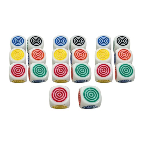 20pcs Game Dice Set Stacking Game Farberkennung Klassenzimmer farbenfrohe - Bild 4 von 7