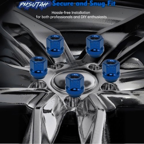 16 Acorn Bulge Lug Nuts 2011-2020 Can-Am Commander 800R XT UTV Blue Rim Nut - Picture 2 of 16