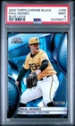 2025 Topps Chrome Black PAUL SKENES Blue Lava /150 #109 Pirates PSA 9