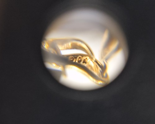 Ohrringe Ohrhänger 10K massiv Gold 1,94 Gesamt Gramm Vintage Natur Perle 3mm - Bild 3 von 4