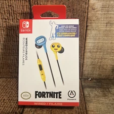 PowerA Fortnite Peely Nintendo Switch Wired Earbubs Brand New With Code Included