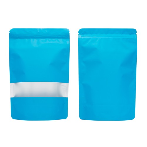 100 bolsas de pie coloridas de lámina mate con ventana transparente (varios colores y tamaños) - Imagen 8 de 11