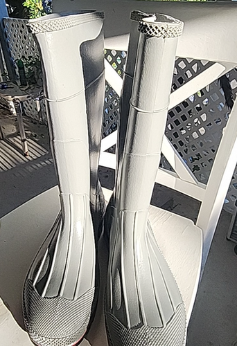 Servus grau Herren Gummi Angeln Jagd wasserdicht PVC Größe 12 REGENSTIEFEL USA - Bild 12 von 14