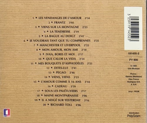 Marie Laforet - Eventail 65-95 (CD, 1994 Polygram) - Picture 2 of 2
