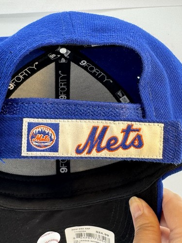 New Era New York Mets Blu 9 Quaranta Regolabile Taglia Unica Ricamato Nuovo con etichette - Foto 6 di 10