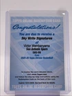 VICTOR WEMBANYAMA 2025-26 TOPPS CHROME SKY WRITE SIGNATURES AUTO Q2264