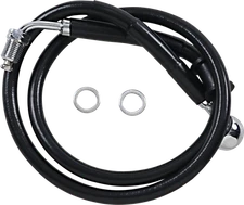 Drag Specialties 1741-5821 Extended Stainless Steel Front Brake Line Kit Plus...