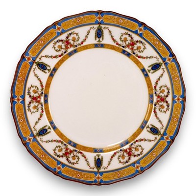 Royal Worcester S & G Gump 10 3/4'' Dinner Plate C 2512 Bone China Circa 1916