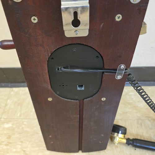 Gebrauchtes Vintage-Stil Wandtelefon Dreh Wählscheibe Handkurbel 2 Glocken Markenlos - Bild 10 von 16