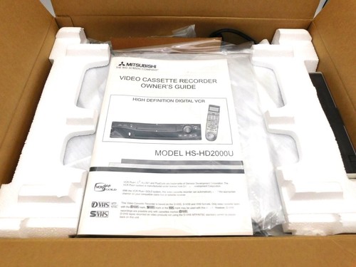 Neu Open Box Mitsubishi HS-HD2000U High Definition Digital Videorecorder S-VHS HiFi NOS - Bild 10 von 13