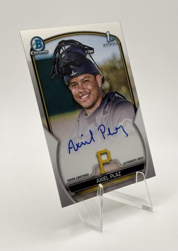 2023 Bowman Chrome - Axiel Plaz - 1st - On Card Auto - Pirates