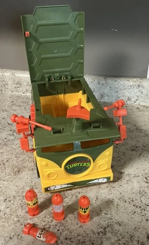 VINTAGE 1989 TMNT Teenage Mutant Ninja Turtles PARTY WAGON VAN 100% Complete