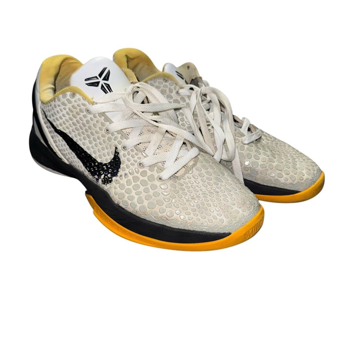 Size 9.5 Nike Zoom Kobe 6 Protro 2021 White Del Sol Used