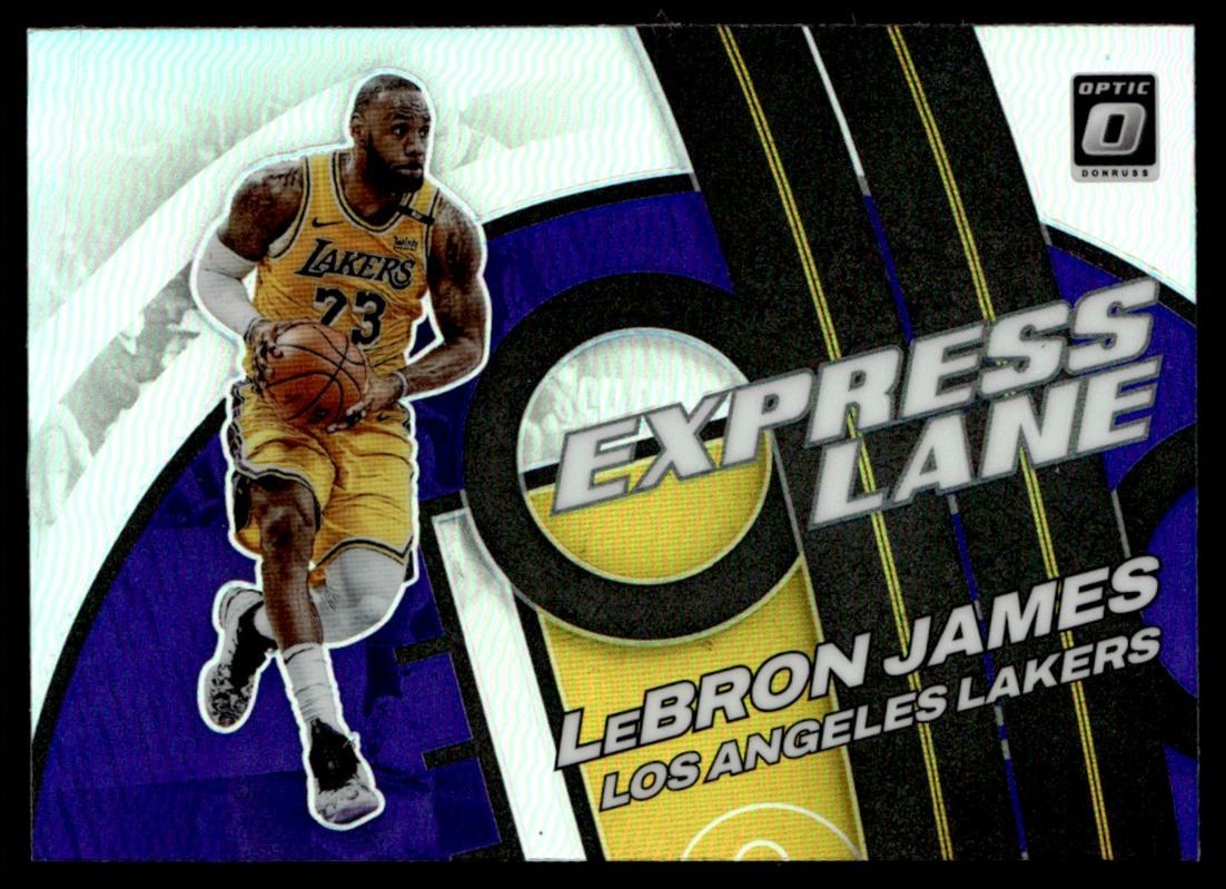 2022-23 Donruss Optic Express Lane Silver Prizms LeBron James Los Angeles Lakers
