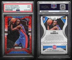 2019-20 Panini Prizm Choice Red /88 Sekou Doumbouya #261 PSA 9 MINT Rookie RC