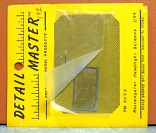 1/24 DETAIL MASTER RECTANGULAR HEADLIGHT SCREENS PHOTO ETCH SET # DM2032