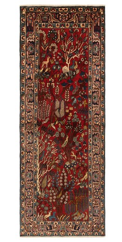 Tapis Persan Bakhtiar Tissé À La Main 194x135 CM - Nomade, Orient, Tapis, Rouge