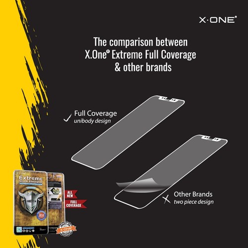 X-One Extreme Shock Eliminator The Ultimate Protezione Schermo per iPhone X - Foto 7 di 9