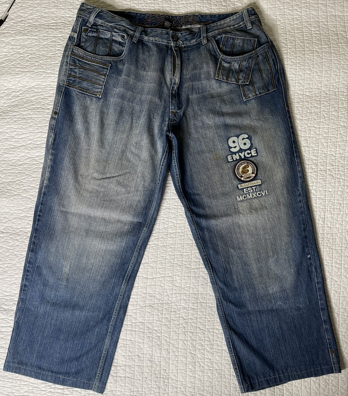 Vintage Enyce 42 Denim Jeans 90’s Hip Hop Y2K Str… - image 2