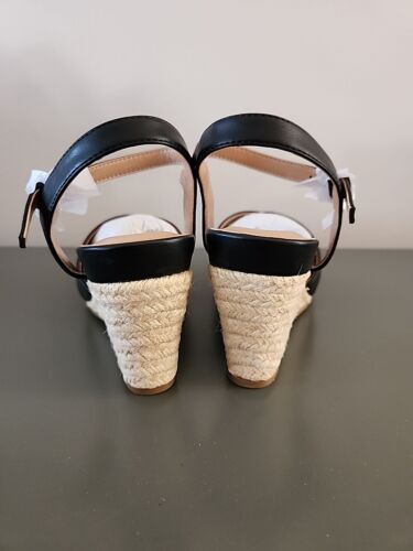 Aerosoles Women's Pastel Wedge Sandal Sz 7 M In Black - Picture 3 of 5