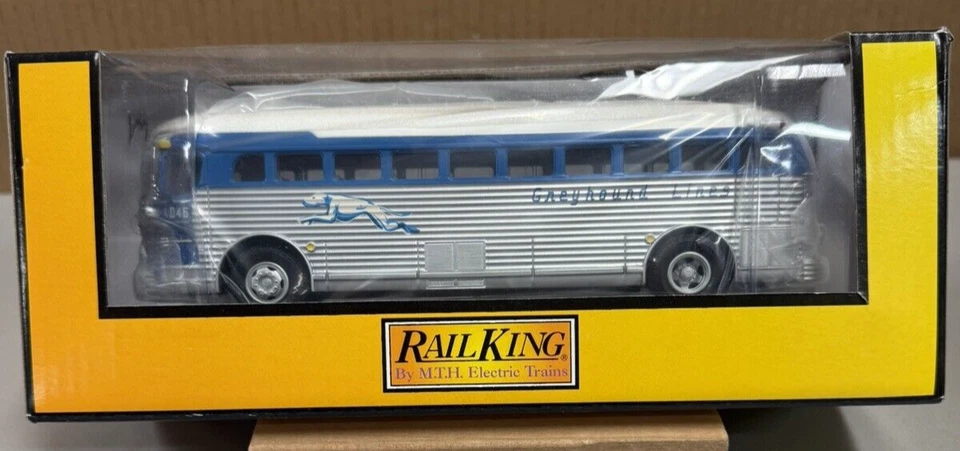 MTH Rail King  30-50052  Greyhound  -  Greensburg, Brady's Train   Die-Cast Bus - Image 2 of 4