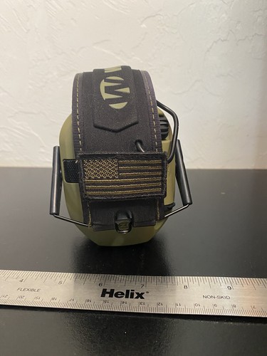 Walker's Razor Slim Compact Folding Ear & Hearing Protection Muffs Green - Picture 5 of 7