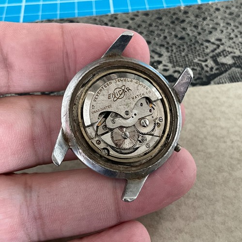 VINTAGE ENICAR SHERPA DIVETTE 33 DATE 36MM STAINLESS S MEN`S PROJECT #6001 BOX2 - Picture 7 of 10
