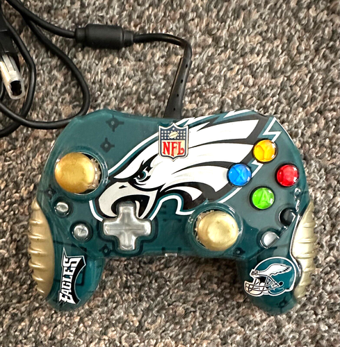 Controlador Pro Vintage Mad Catz Philadelphia Eagles NFL Xbox Control Pad - Imagen 1 de 4