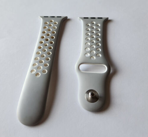 Original hellgrau weiß Apple Watch NIKE Sportarmband 38mm NUR MIT KLEINEM BAND